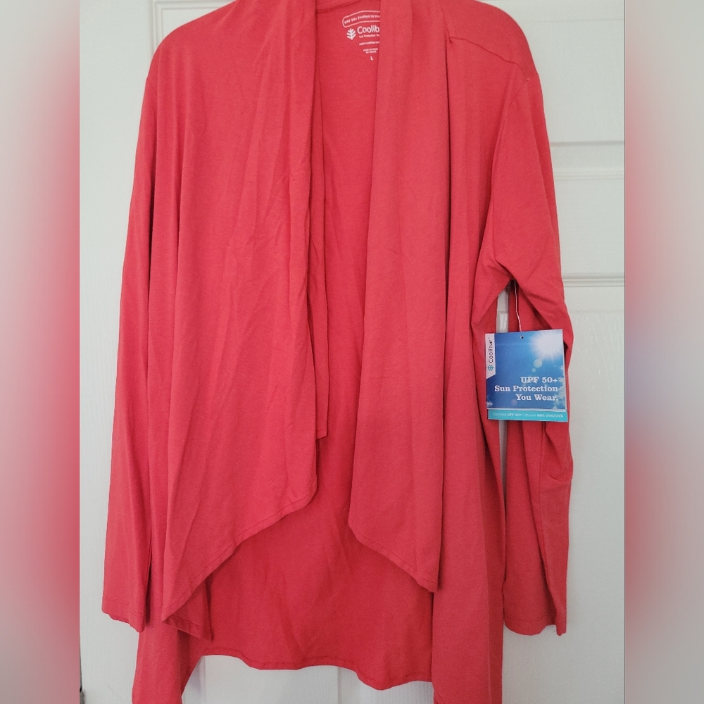 Coolibar Womens Sz M UPF 50+ Marietas Sun Wrap New Without Tags Coral Color